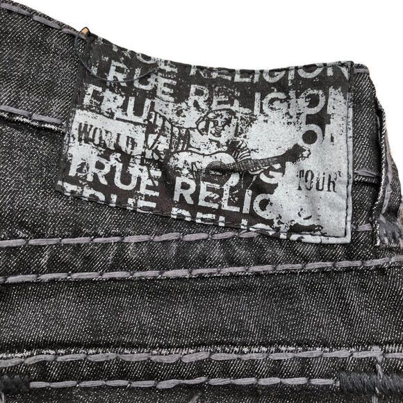 Vintage True Religion Jeans Size 29 Ricky Relaxed Straight Gray - Picture 10 of 10